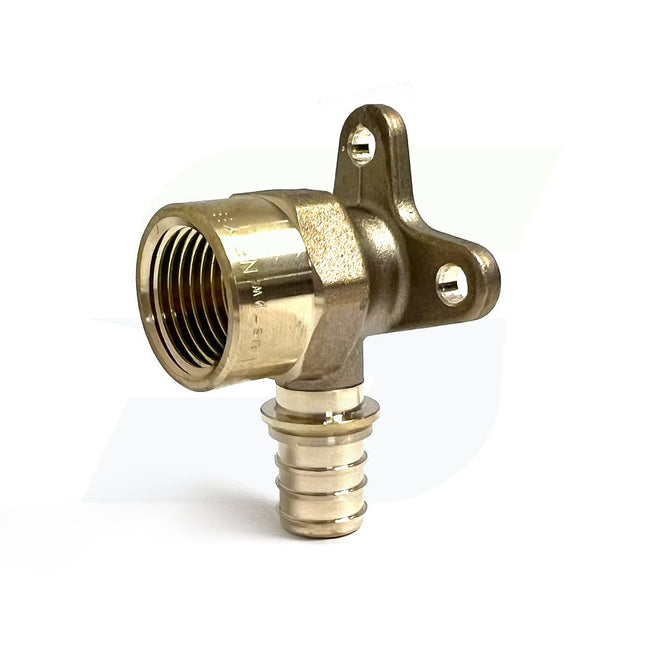 317170-001 - 1/2" x 1/2" FPT EVERLOC+ LF Brass Drop Ear Elbow