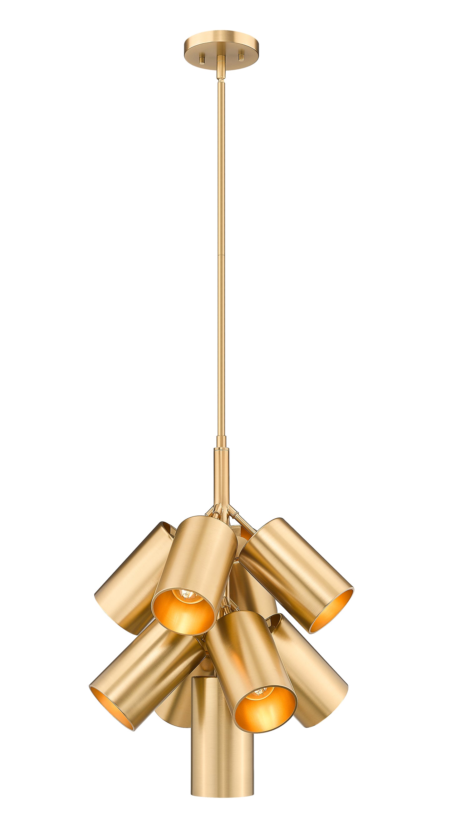 7520-9MGLD - Lumina 9 Light 17" Chandelier - Modern Gold
