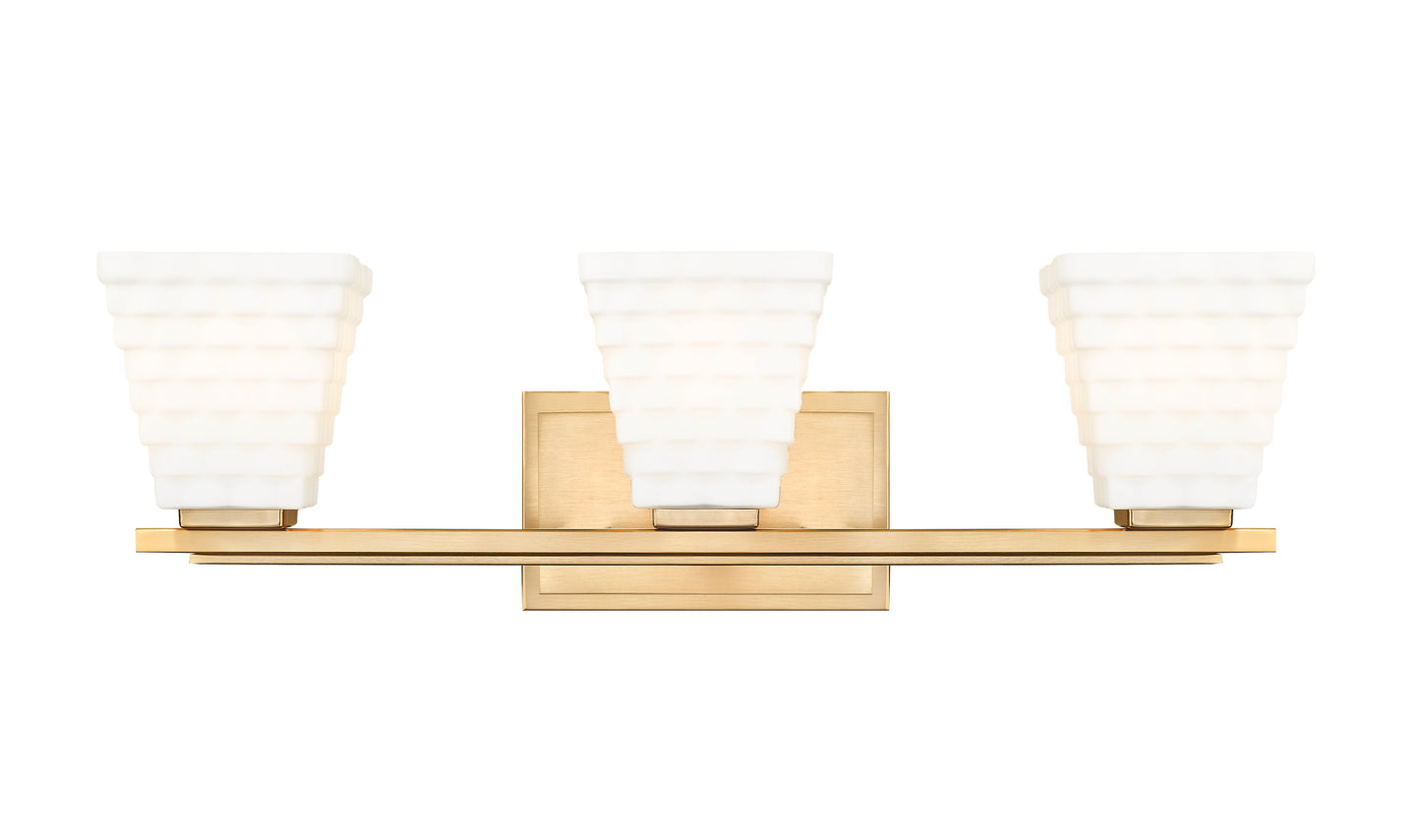 7514-3V-MGLD - Annalise 3 Light 24" Vanity - Modern Gold