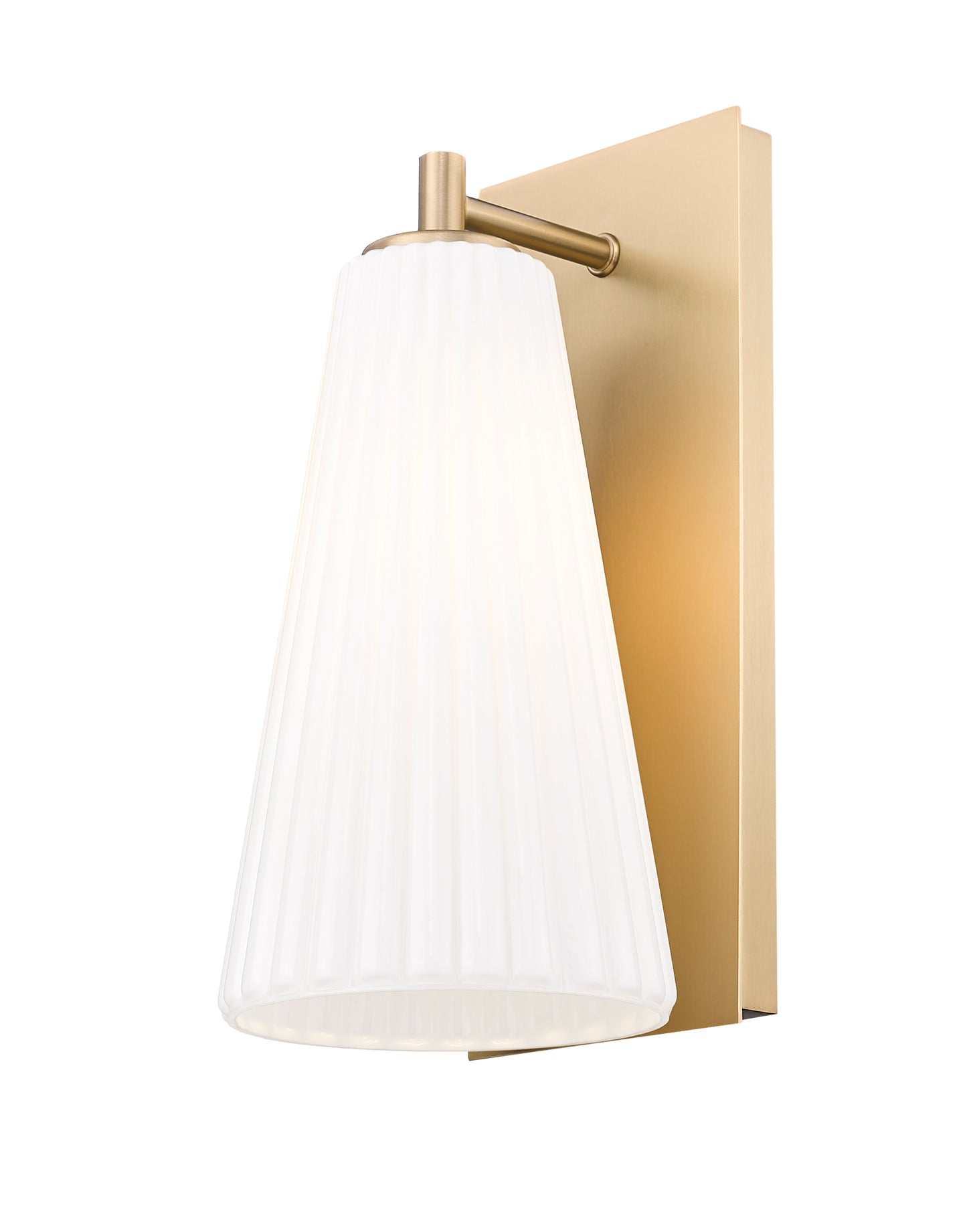 3043-1SS-MGLD - Farrell 1 Light Wall 13" Sconce - Modern Gold