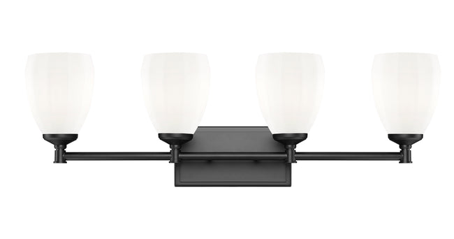 7004-4V-MB - Oren 4 Light 31" Vanity - Matte Black