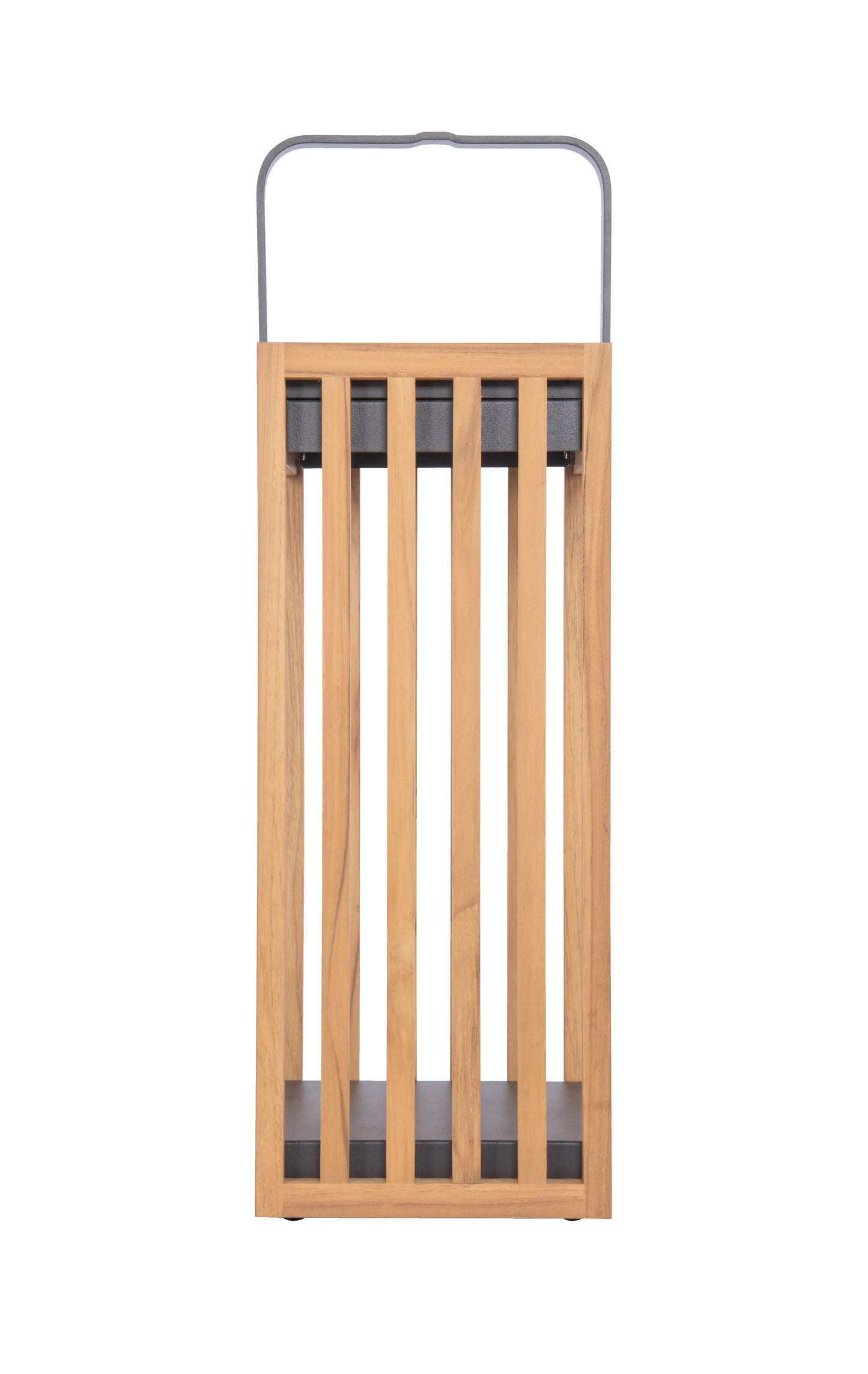 86298TKTG-OTR - Teak 1 Light 20" High LED Rechargeable Lamp - Teak / Textured Grey
