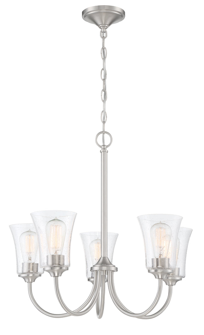 50425-BNK - Gwyneth 5 Light 23" Wide Chandelier - Brushed Nickel