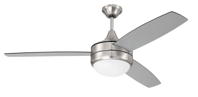 PHZ52BNK3-BNGW - Phaze II 3-Blade 52" 3 Blade Ceiling Fan with Light Kit - Brushed Nickel