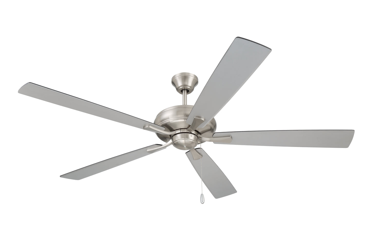 ECF60BNK5-BNGW - Eos 60" 5-blade ceiling fan with no light kit 60" 5 Blade Ceiling Fan with Light Kit - Brushed Nickel