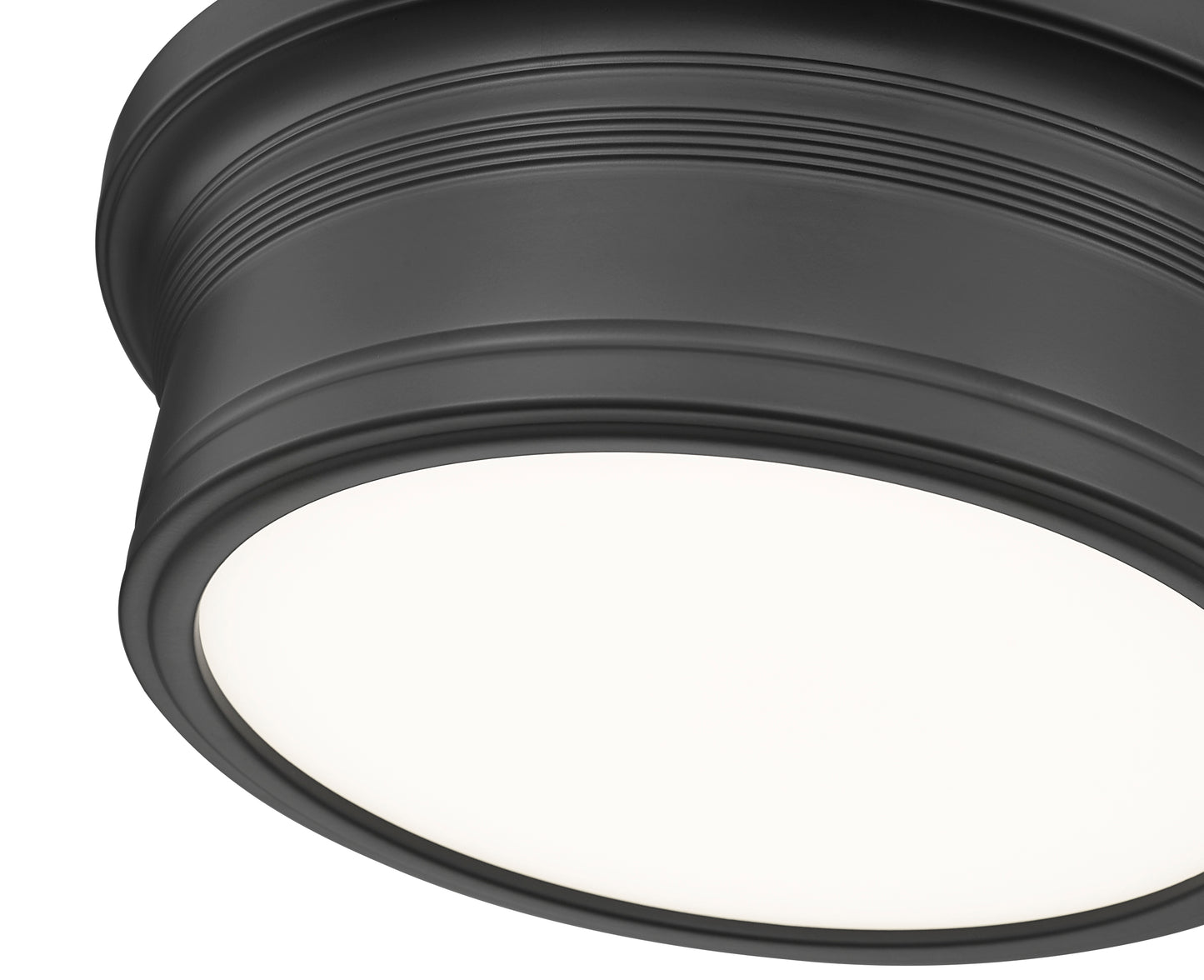 7702F12-MB-LED - Bentley 1 Light Flush 12" Mount - Matte Black