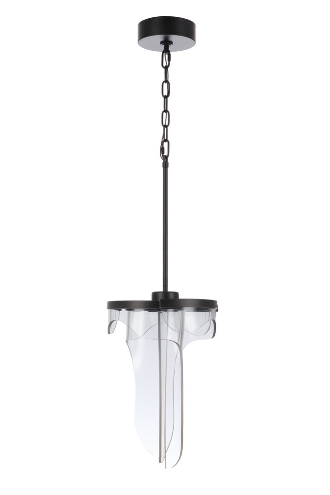 59693-FB-LED - Estrella 12.63" Wide Pendant - Flat Black