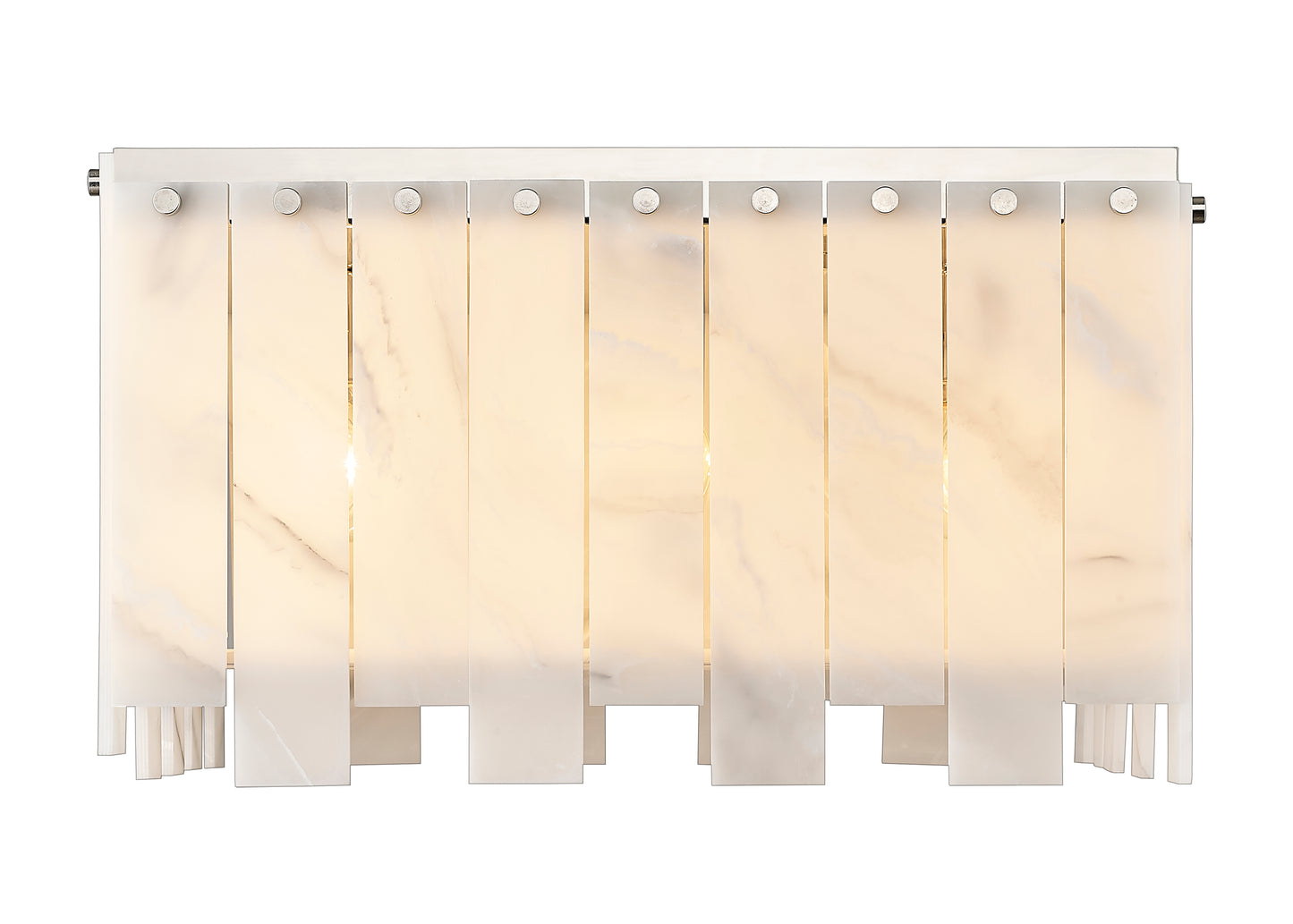 345F20-PN - Viviana 9 Light Flush 20" Mount - Polished Nickel
