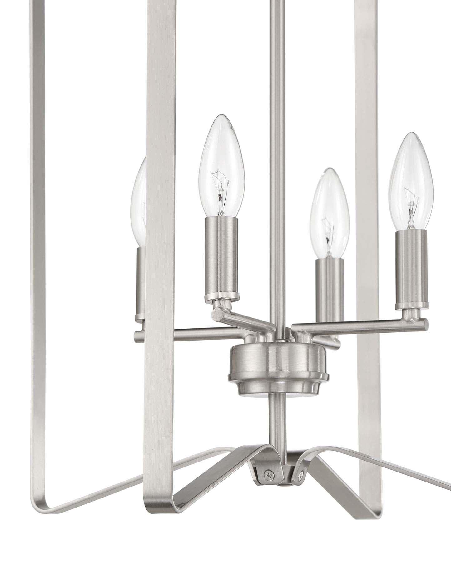 56134-BNK - Shayna 4 Light 15" Wide Foyer Light - Brushed Nickel