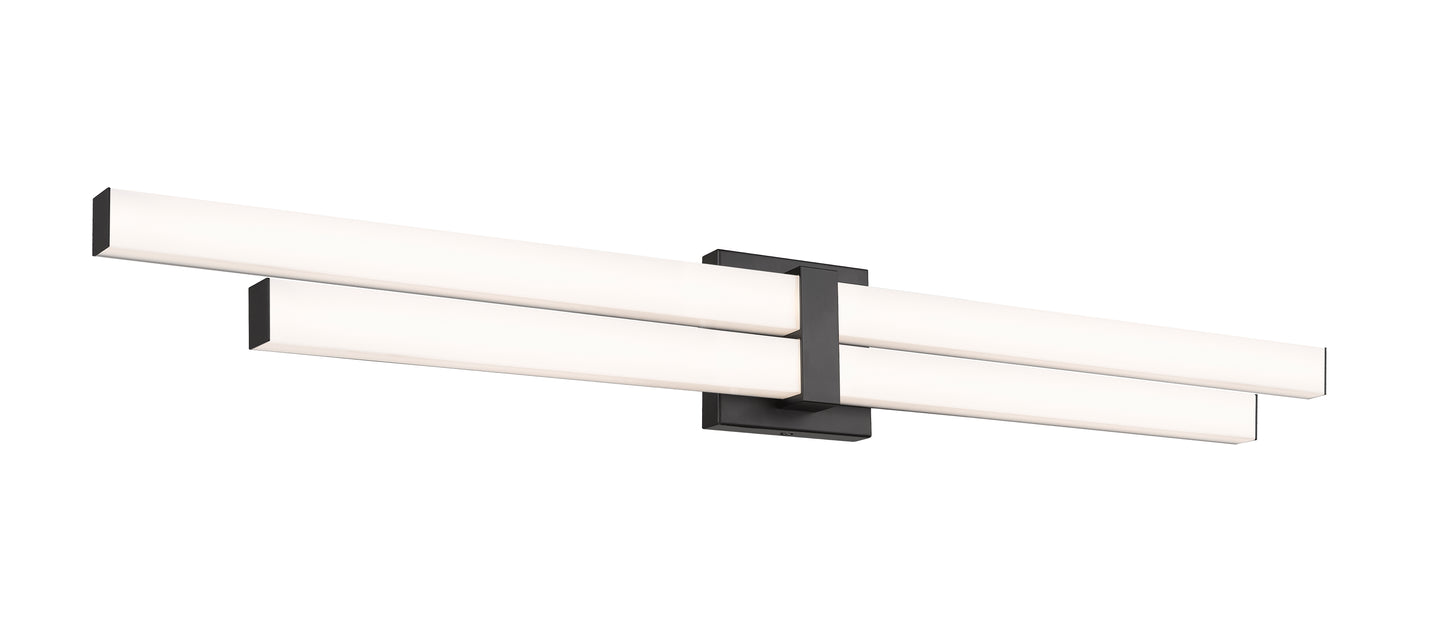 1008-40W-MB-LED - Zane 2 Light 40" Vanity - Matte Black