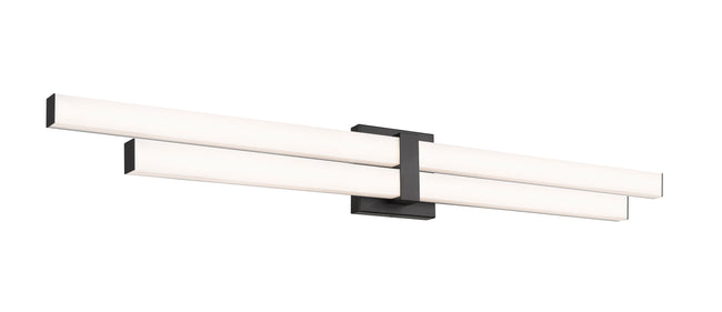 1008-40W-MB-LED - Zane 2 Light 40" Vanity - Matte Black
