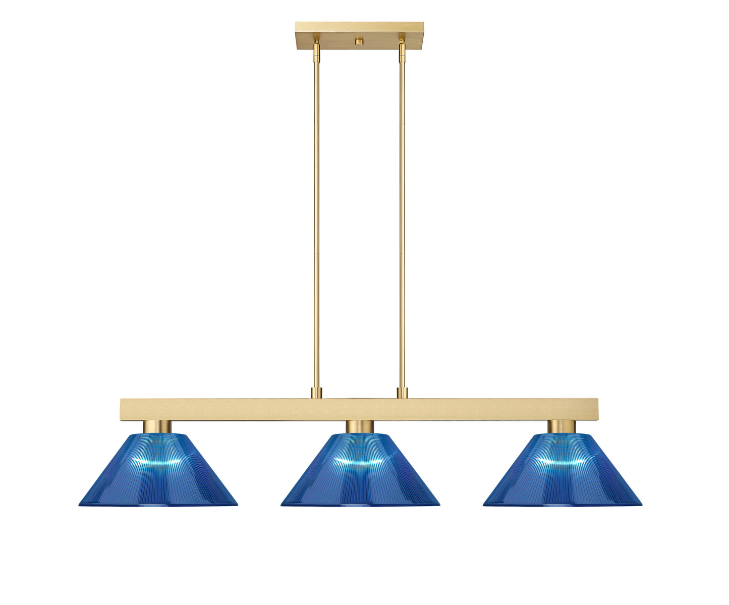 152MGLD-ARDB - Cobalt 3 Light 50" Billiard - Modern Gold