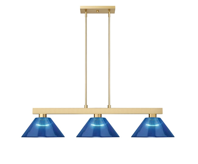 152MGLD-ARDB - Cobalt 3 Light 50" Billiard - Modern Gold
