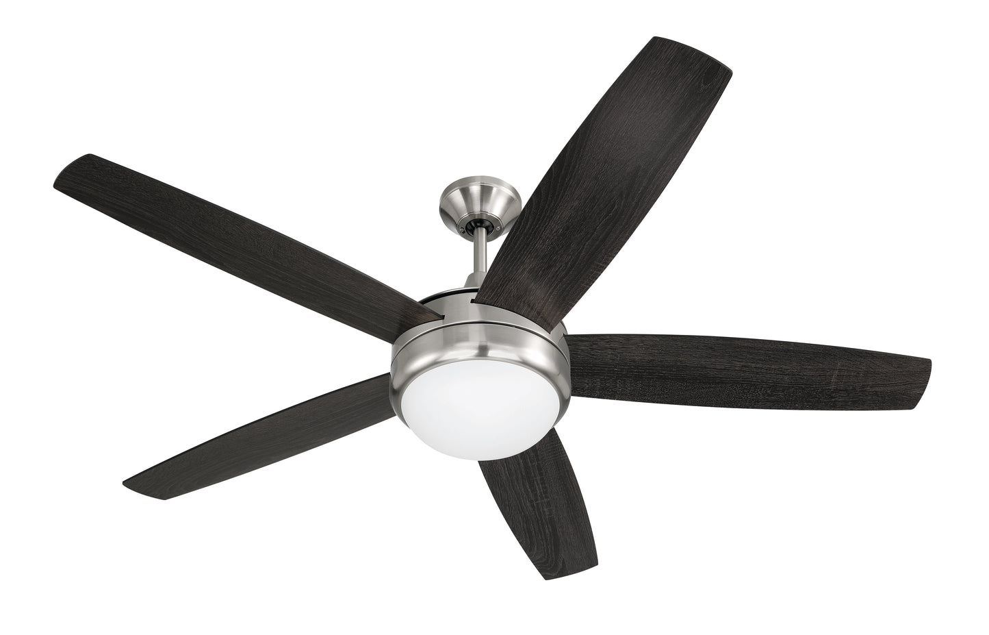 PHZ52BNK5 - Phaze II 5- Blade 52" 5 Blade Ceiling Fan with Light Kit - Brushed Nickel