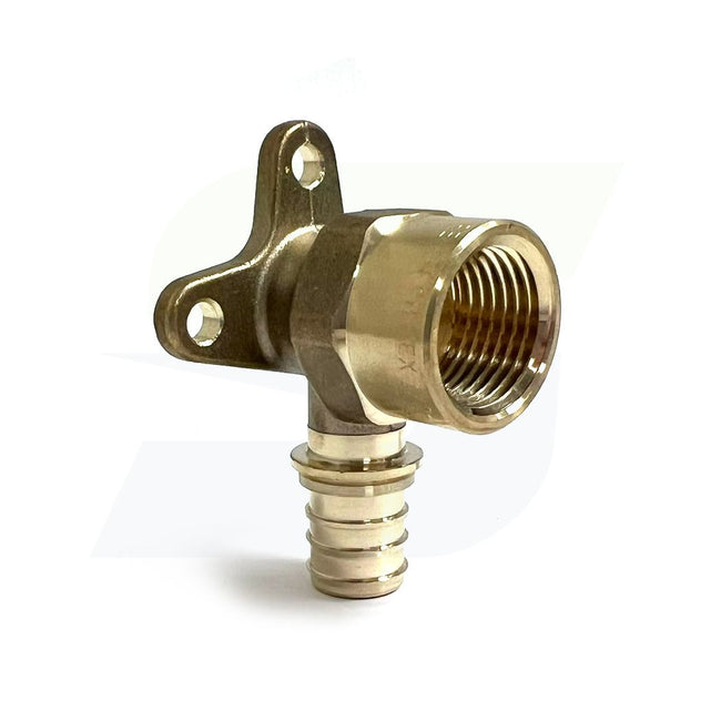 317170-001 - 1/2" x 1/2" FPT EVERLOC+ LF Brass Drop Ear Elbow