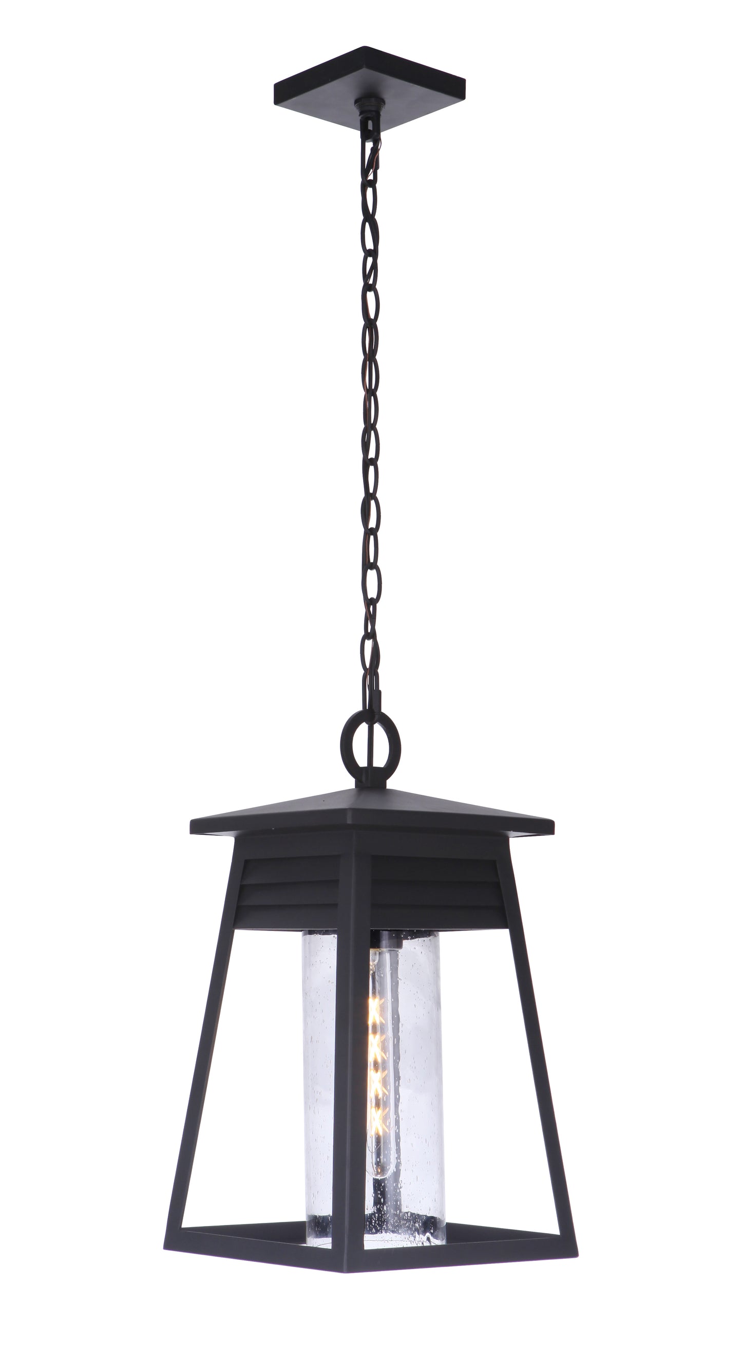 ZA2721-TB - Becca 1 Light 10" Wide Outdoor Pendant - Textured Black