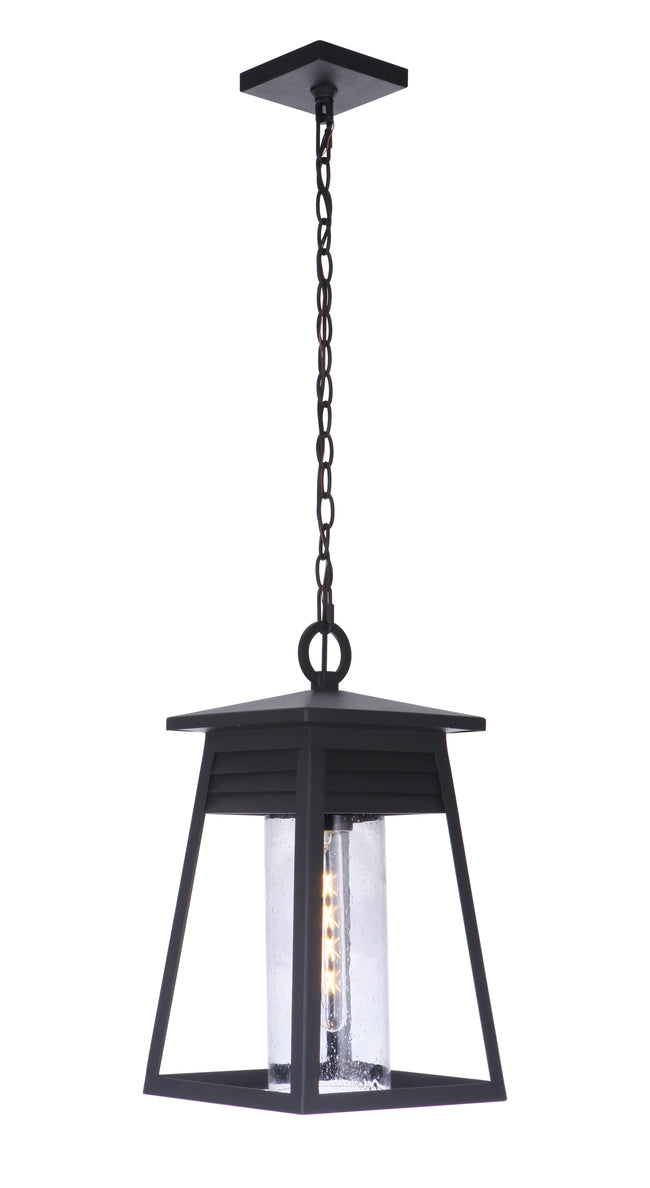 ZA2721-TB - Becca 1 Light 10" Wide Outdoor Pendant - Textured Black