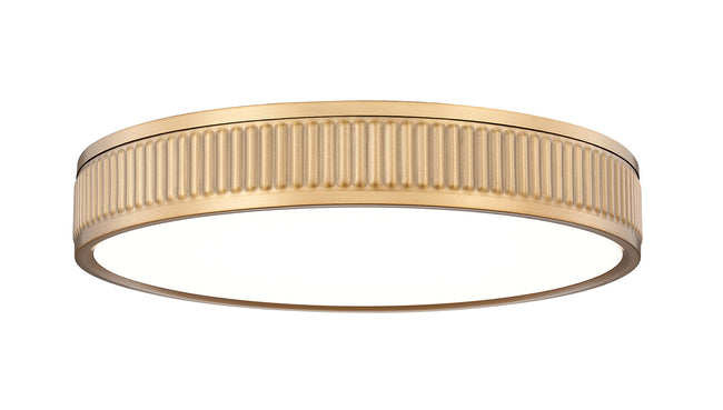 1013F16-MGLD-LED - Stari 1 Light Flush 17" Mount - Modern Gold