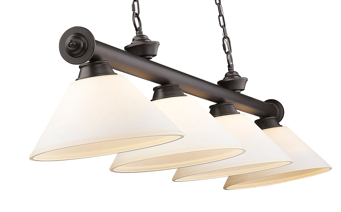 2306-4BRZ-AMO14 - Cordon 4 Light 81" Billiard - Bronze