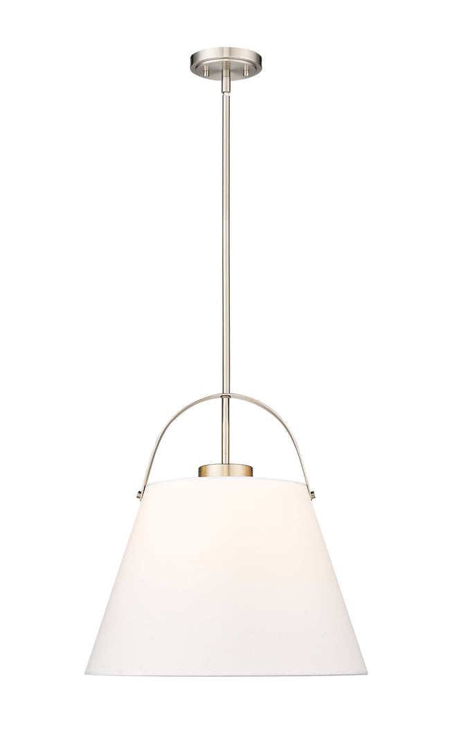 743P18-BN - Z-Studio 1 Light 18" Pendant - Brushed Nickel