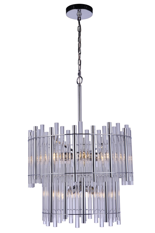 59229-CH - Reveal 9 Light 22" Wide Chandelier - Chrome