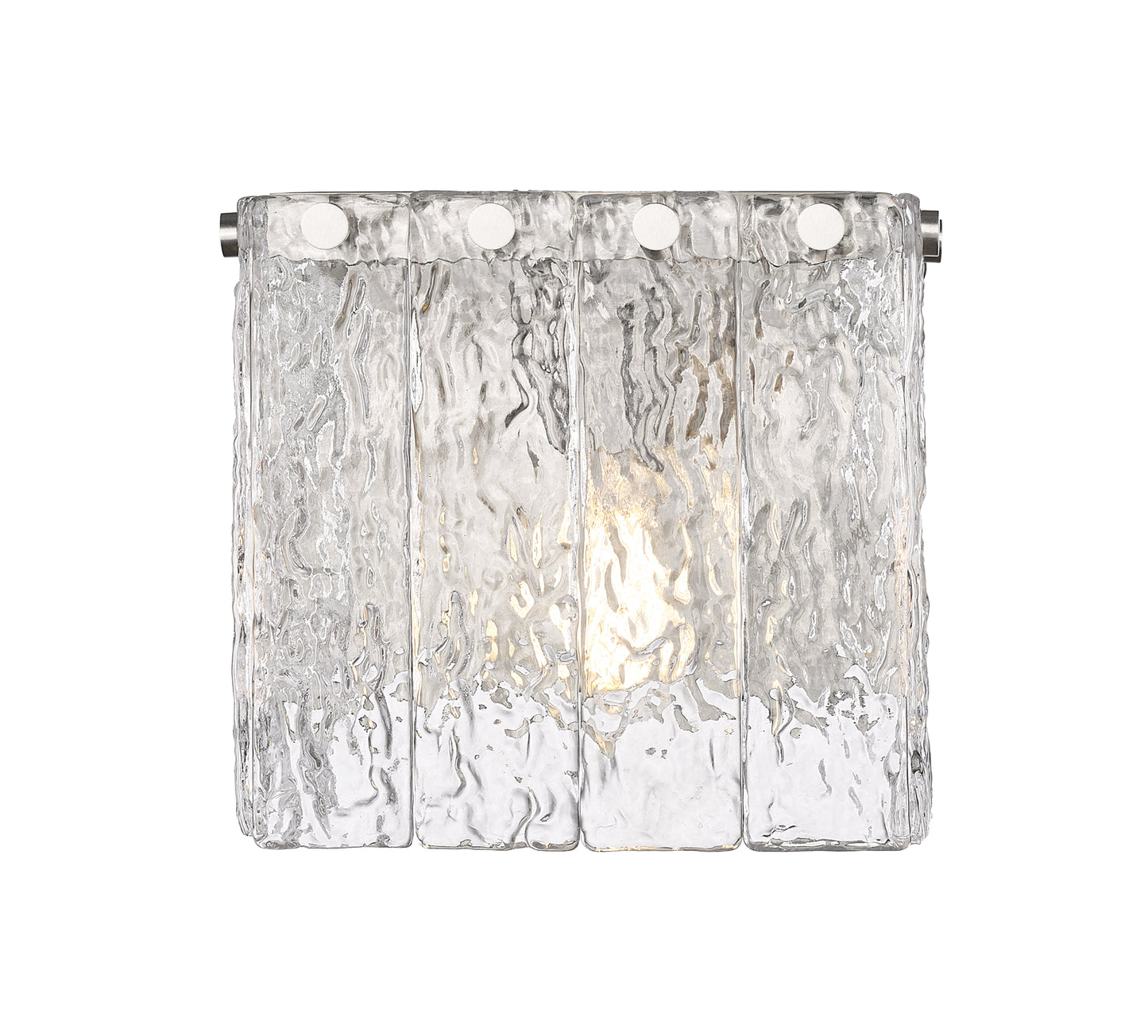 1943-1S-BN - Glacier 1 Light Wall 7" Sconce - Brushed Nickel