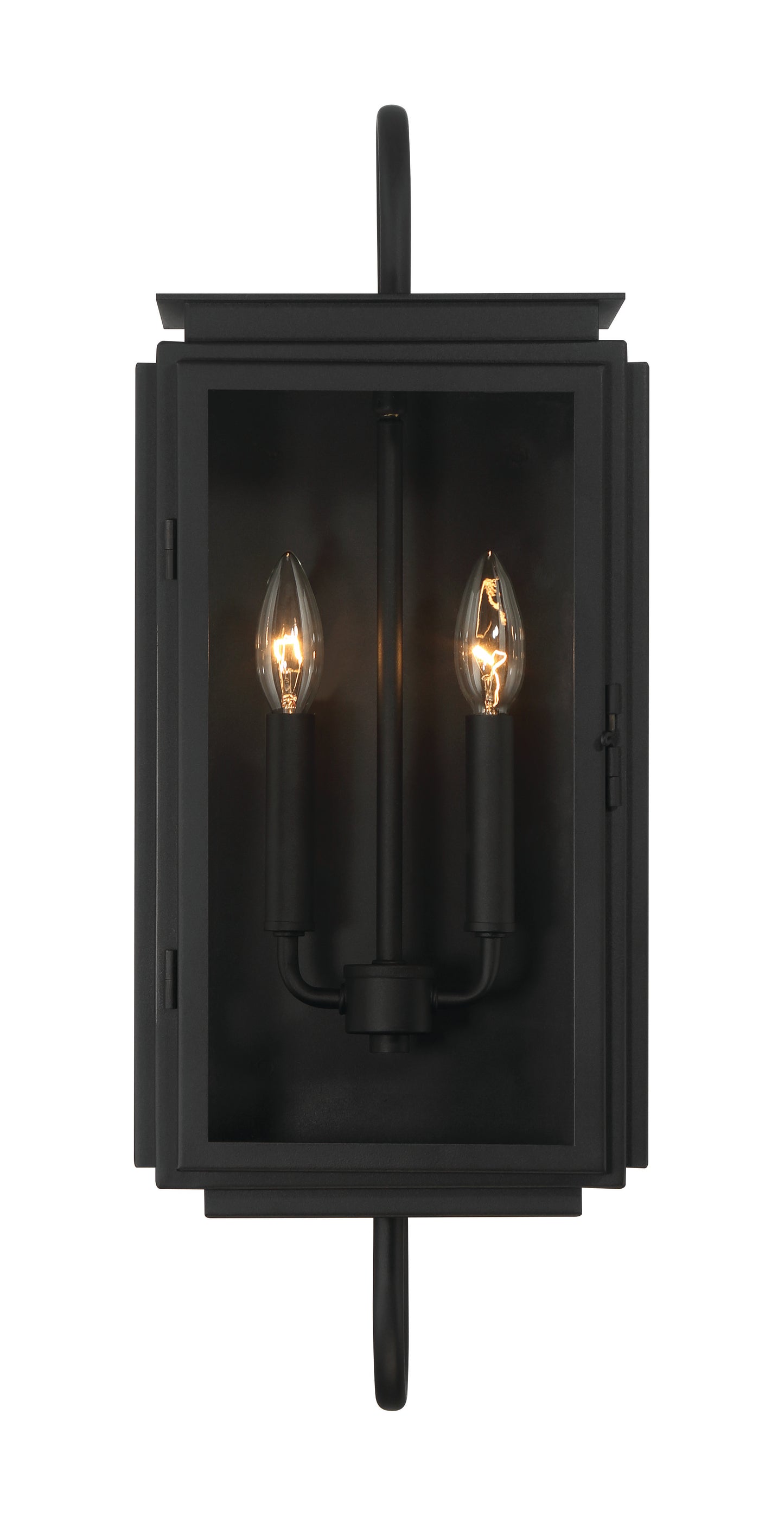 ZA7710-TB - Irving 2 Light 24" High Outdoor Wall Lantern - Textured Black