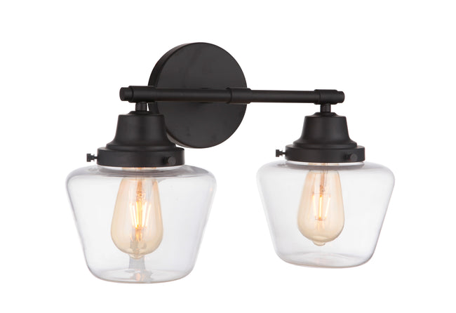 19518FB2 - Essex 2 Light 18" Wide Vanity Light - Flat Black