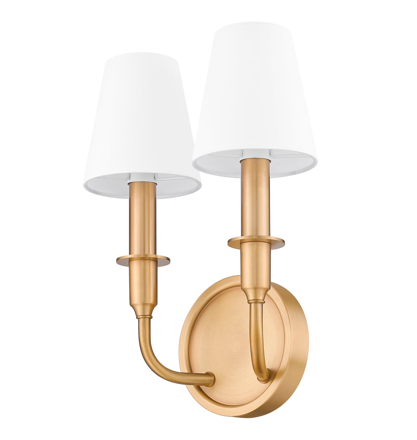 3049-2S-RB - Tova 2 Light Wall 13" Sconce - Rubbed Brass
