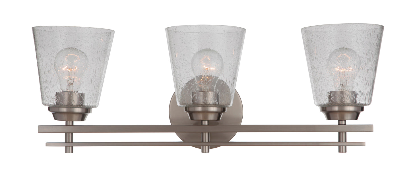 19624BNK3 - Drake 3 Light 24" Wide Vanity Light - Brushed Nickel
