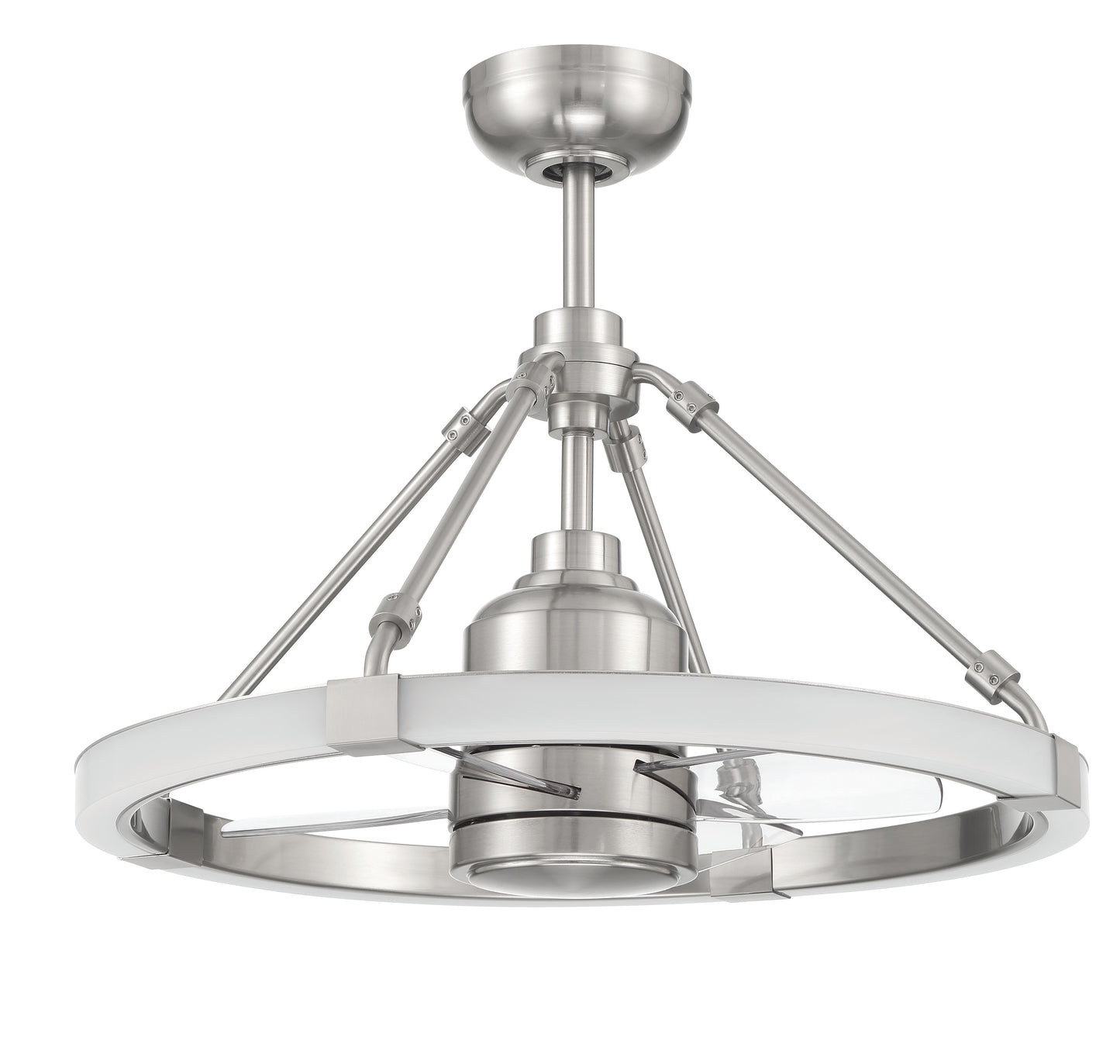 LVY24BNK4 - Levy 19" 4 Blade Ceiling Fan with Light Kit - Brushed Nickel