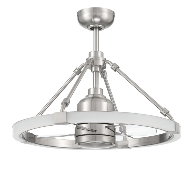 LVY24BNK4 - Levy 19" 4 Blade Ceiling Fan with Light Kit - Brushed Nickel