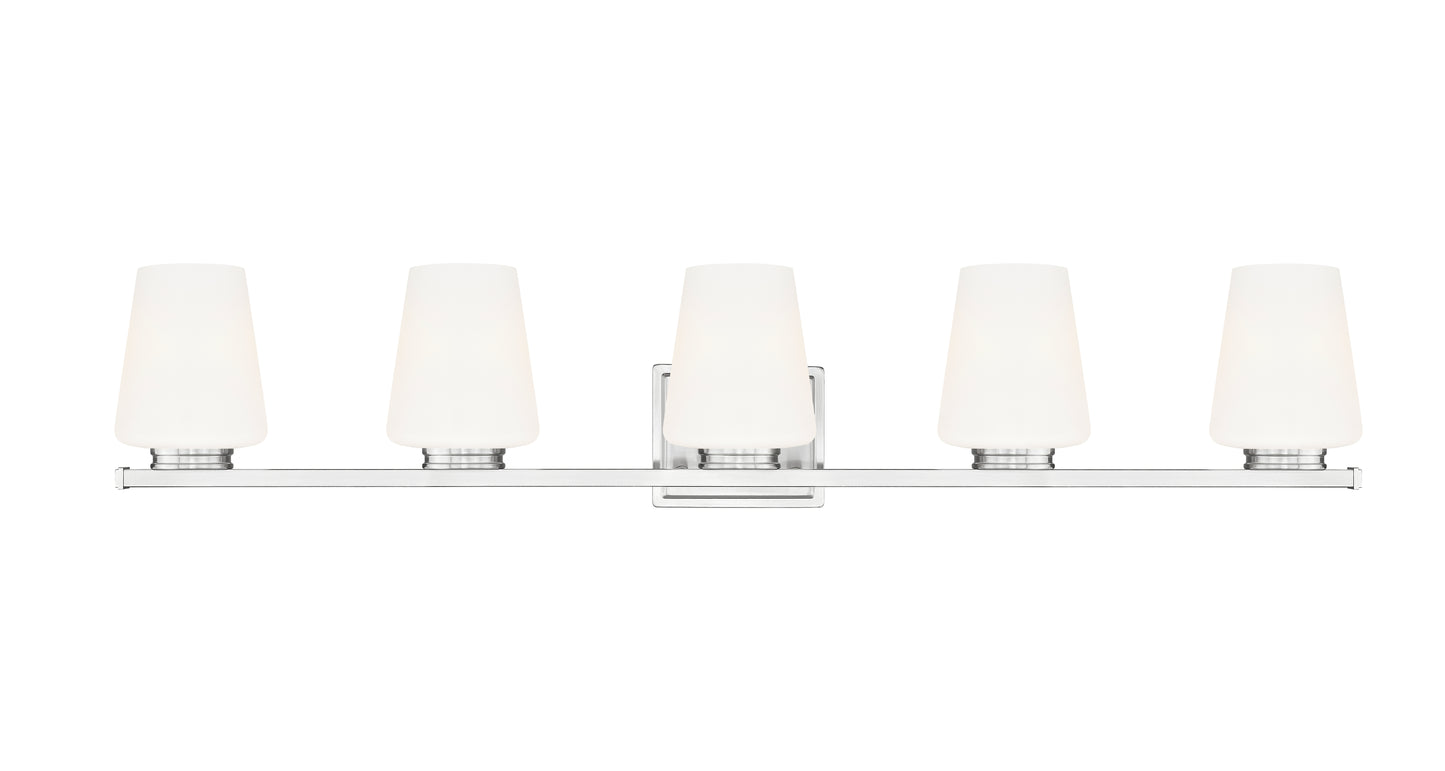 7703-5V-BN - Nextra 5 Light 42" Vanity - Brushed Nickel
