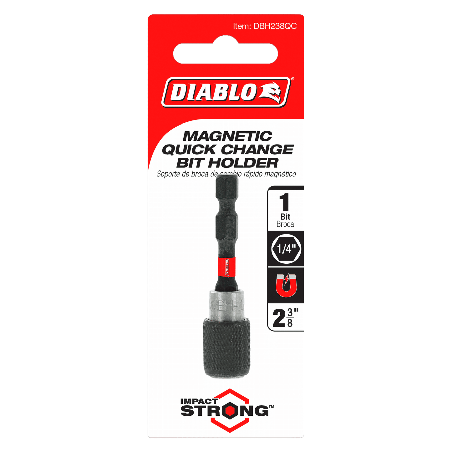 DBH238QC - 2-3/8" Quick-Change Magnetic Drive Bit Holder