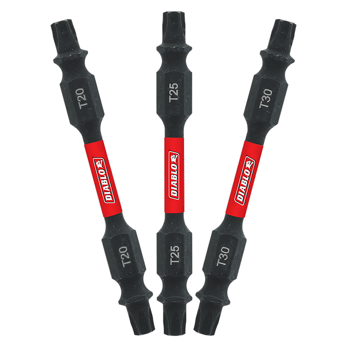 DDETV25-S3 - 2-1/2" Double-Ended Torx Drive Bit Assorted Pack (3-Piece)