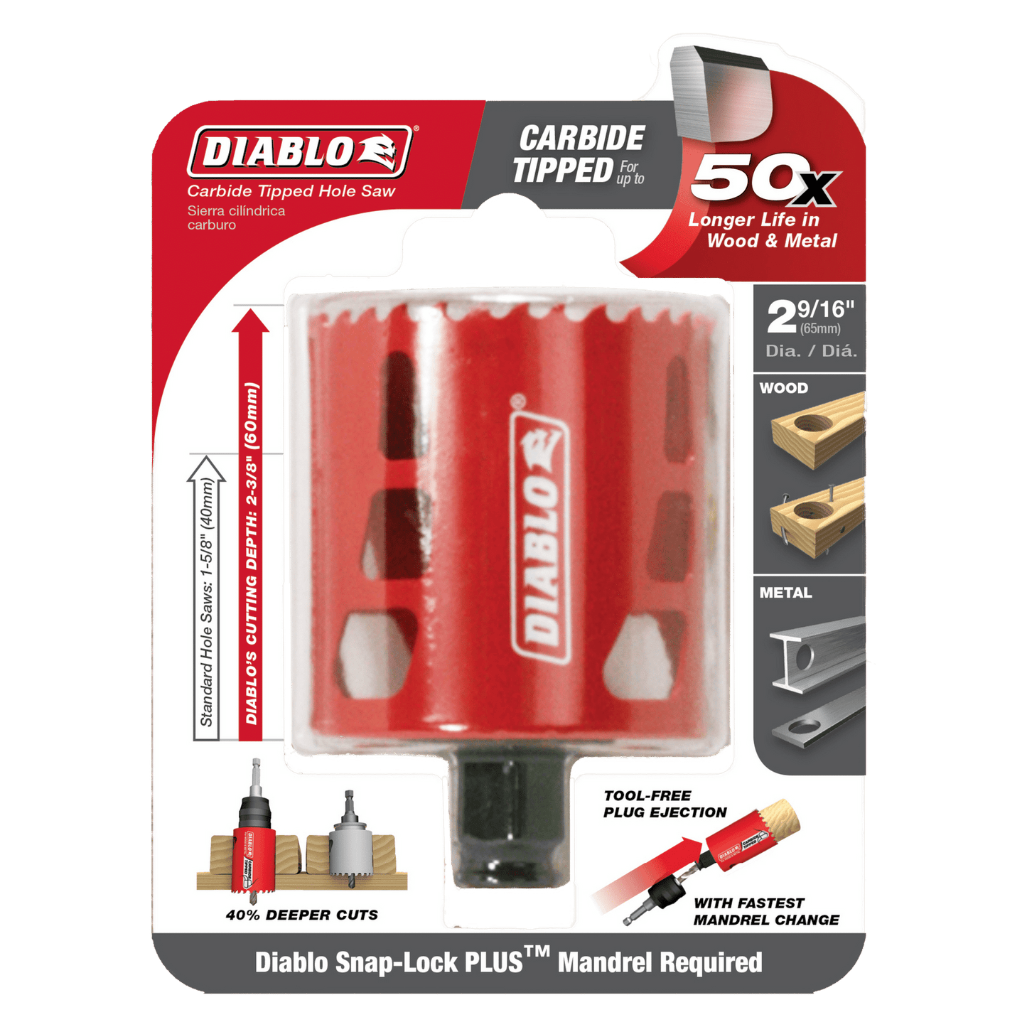 Carbide Tipped Wood & Metal Hole Saw