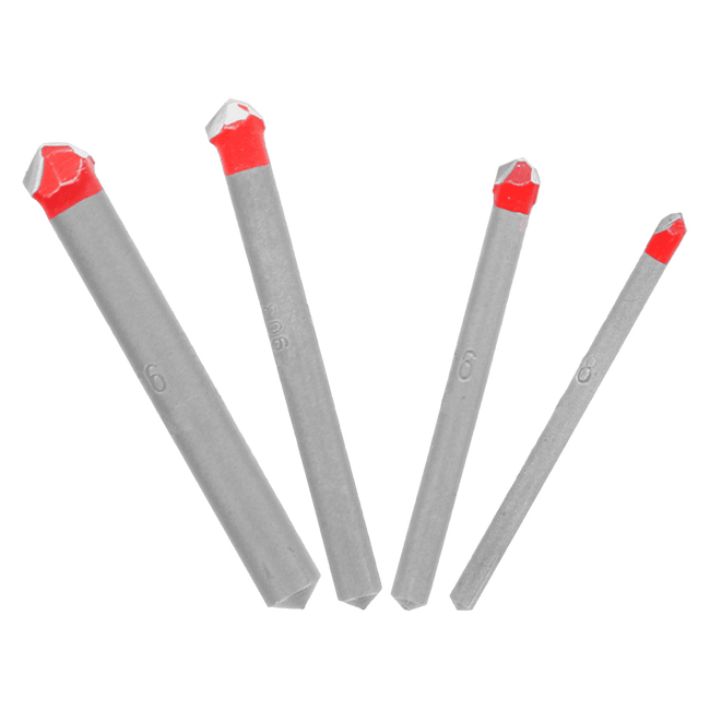 DMANS1070-S4 - 4 pc Tile & Stone Carbide Tipped Drill Bit Set (4-Piece)