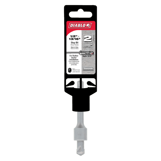 DMAST1020 - 1/2" x 13/16" SDS-Plus 2-Cutter Stop Bit