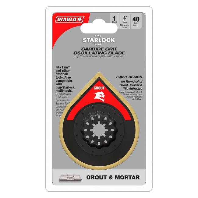 DOSCGX - 2-3/4" Starlock Carbide Grit Oscillating Blade for Grout and Mortar