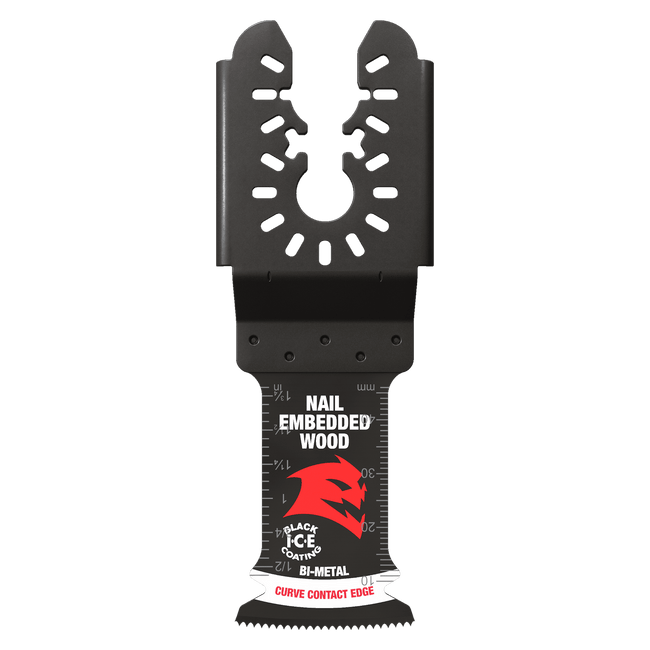 DOU125BW3 - 1-1/4" Universal Fit Bi-Metal Oscillating Blades for Nail-Embedded Wood (3-Pack)