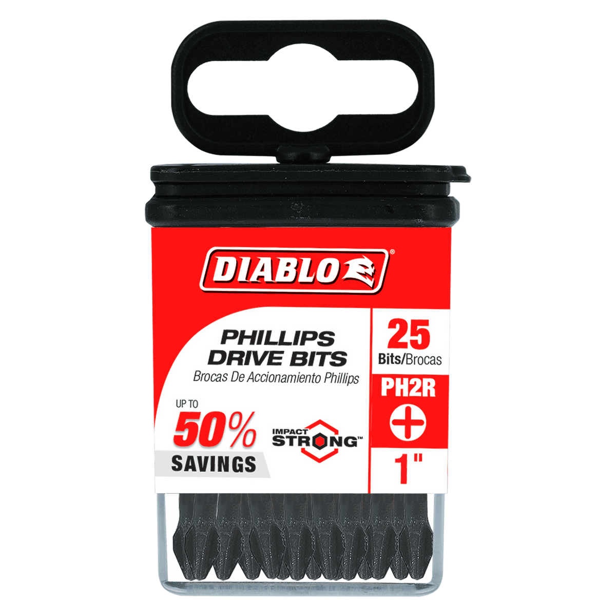 Drywall Screw Bits Diablo 1-Inch #2 Phillips Drywall Screw Driver Bits ...