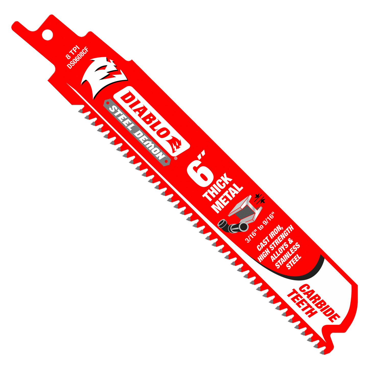 Steel Demon Carbide Recip Blades for Thick Metal (3/16" - 9/16") Cutting