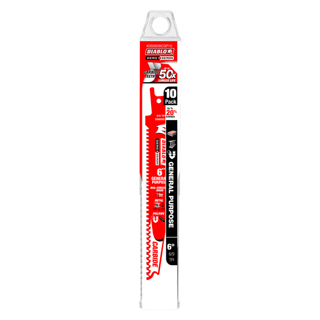 6" Demo Demon Carbide General Purpose Recip