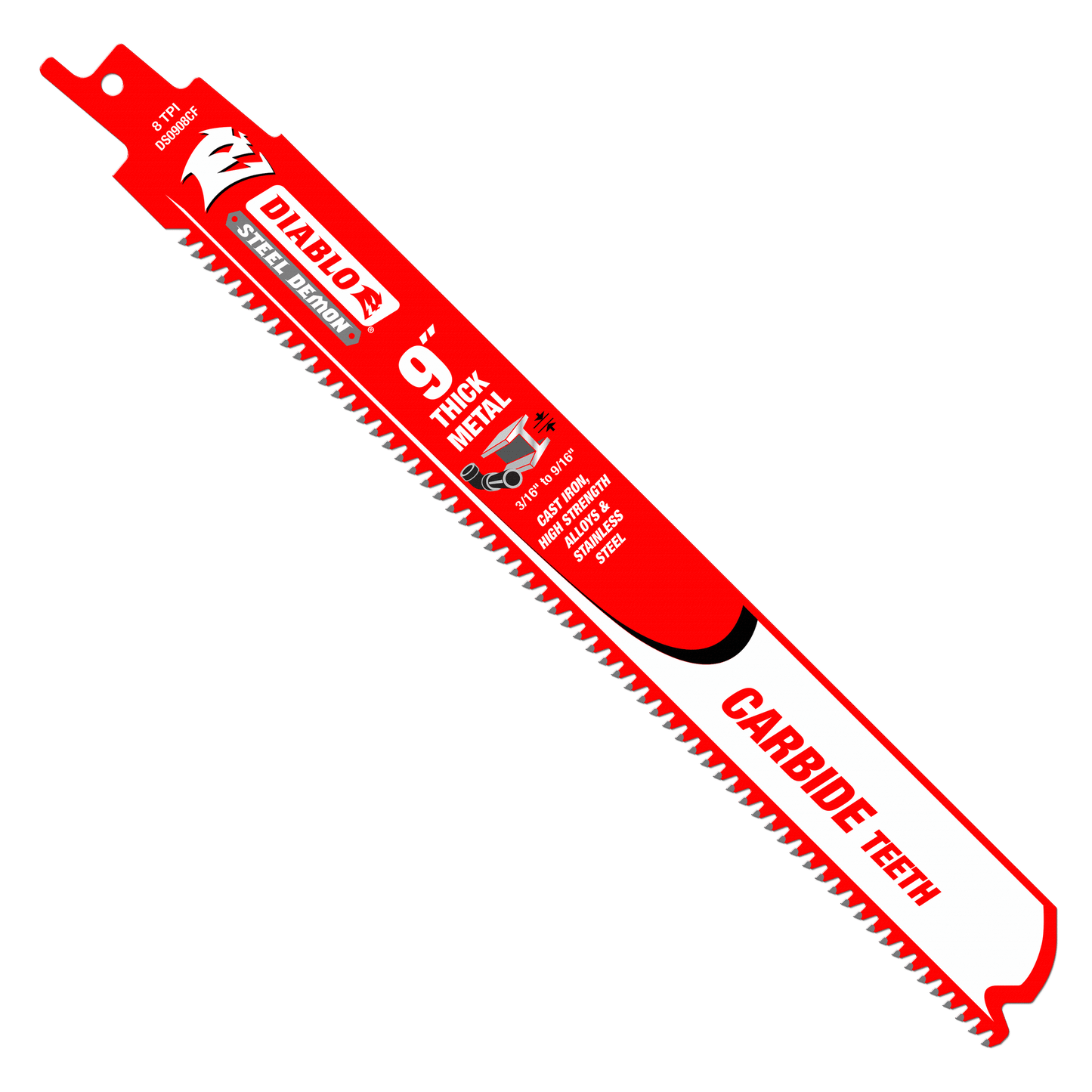 Steel Demon Carbide Recip Blades for Thick Metal (3/16" - 9/16") Cutting