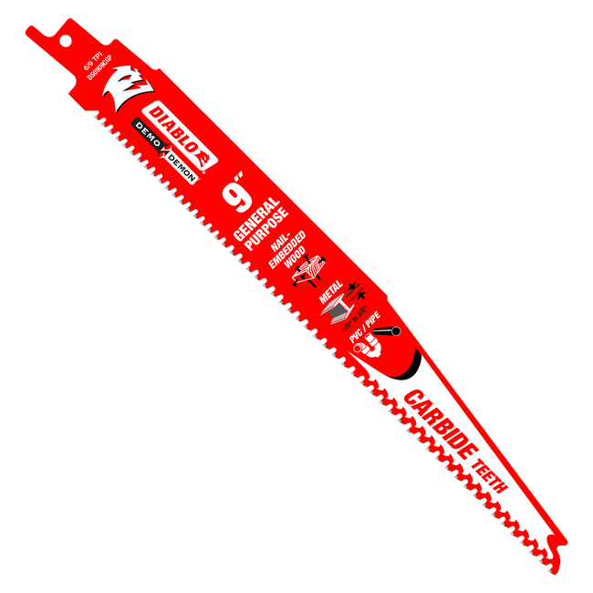 9" Demo Demon Carbide General Purpose Recip