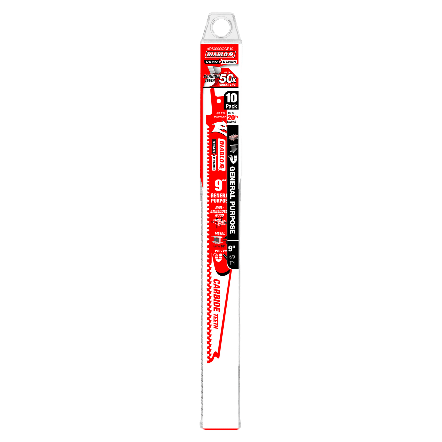 9" Demo Demon Carbide General Purpose Recip