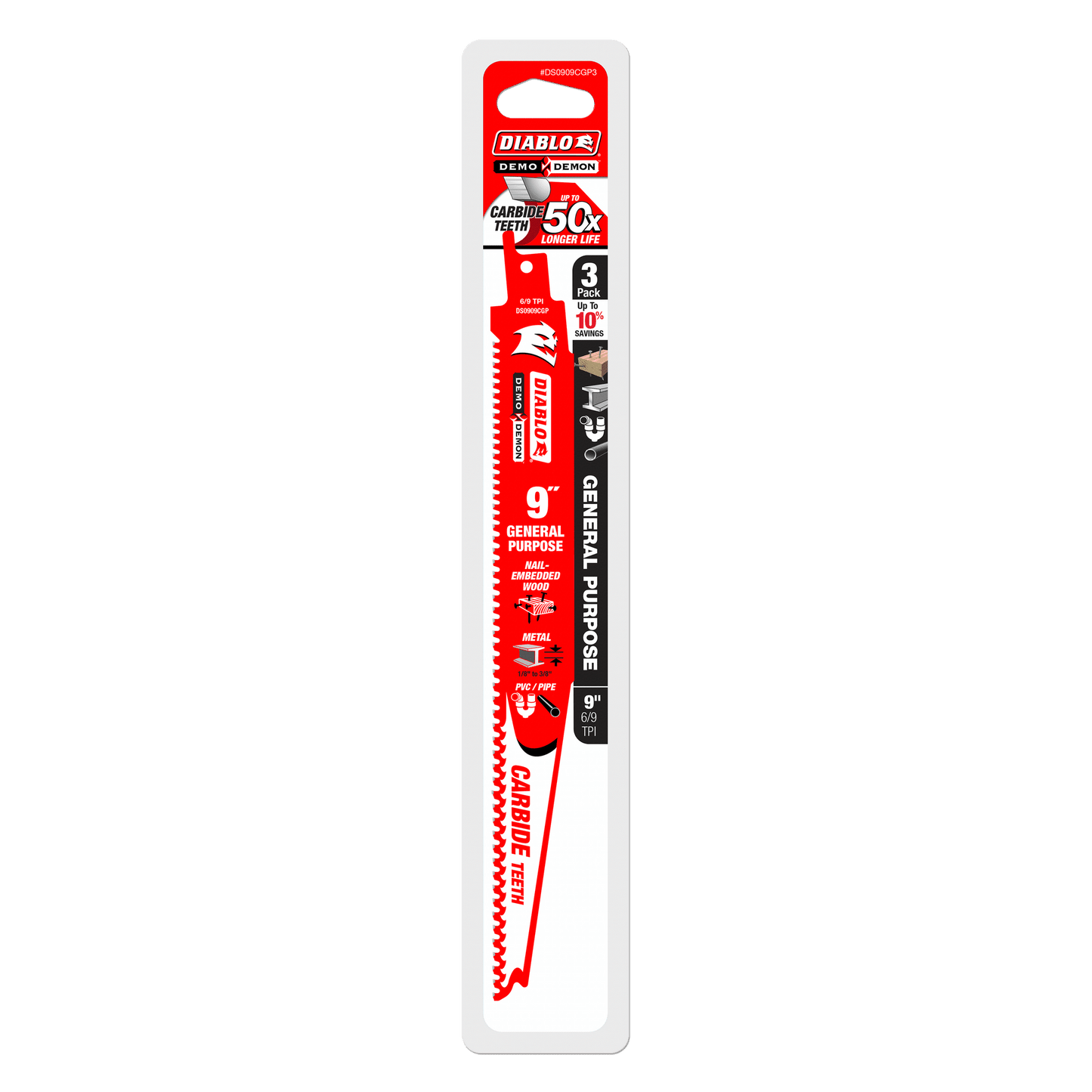9" Demo Demon Carbide General Purpose Recip