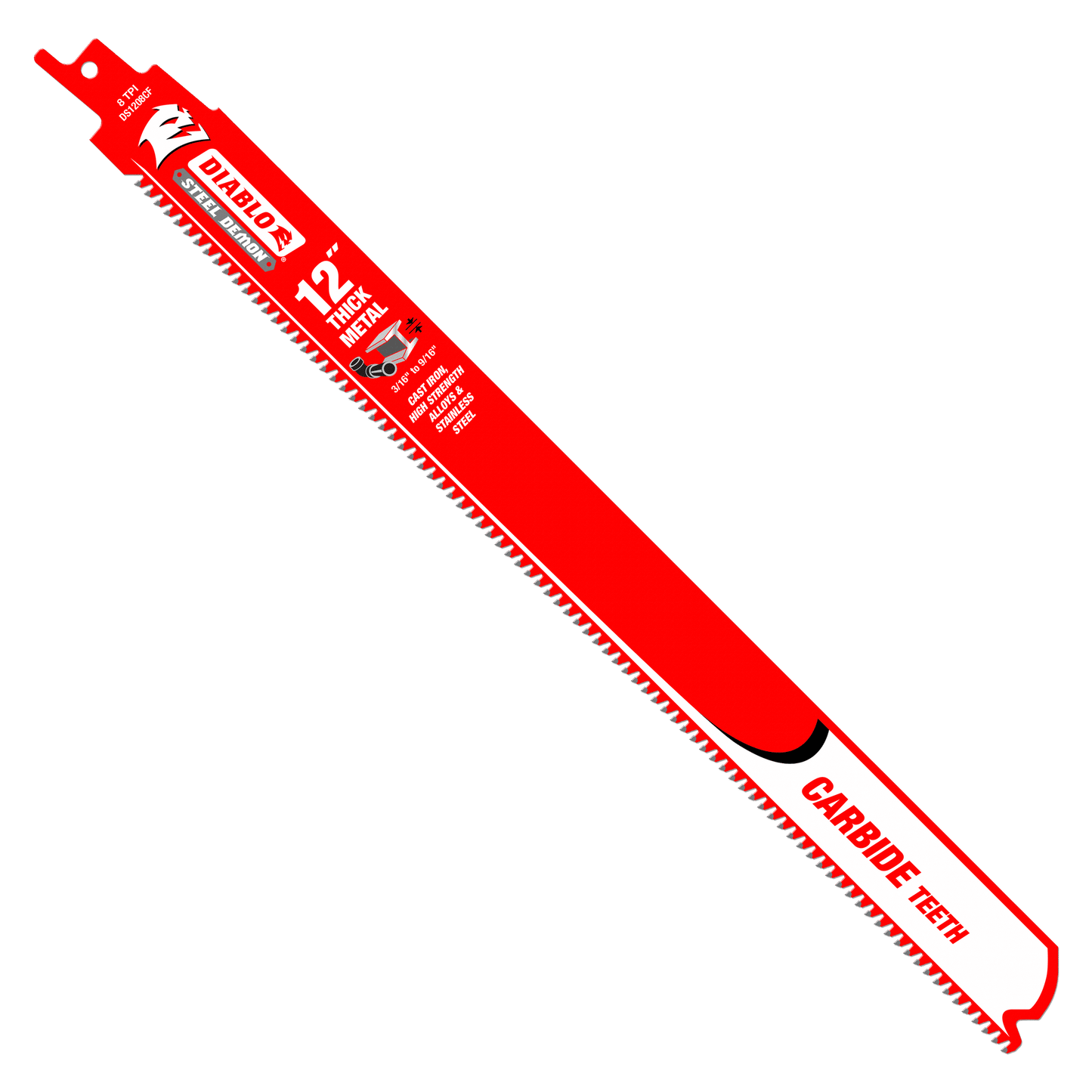 Steel Demon Carbide Recip Blades for Thick Metal (3/16" - 9/16") Cutting