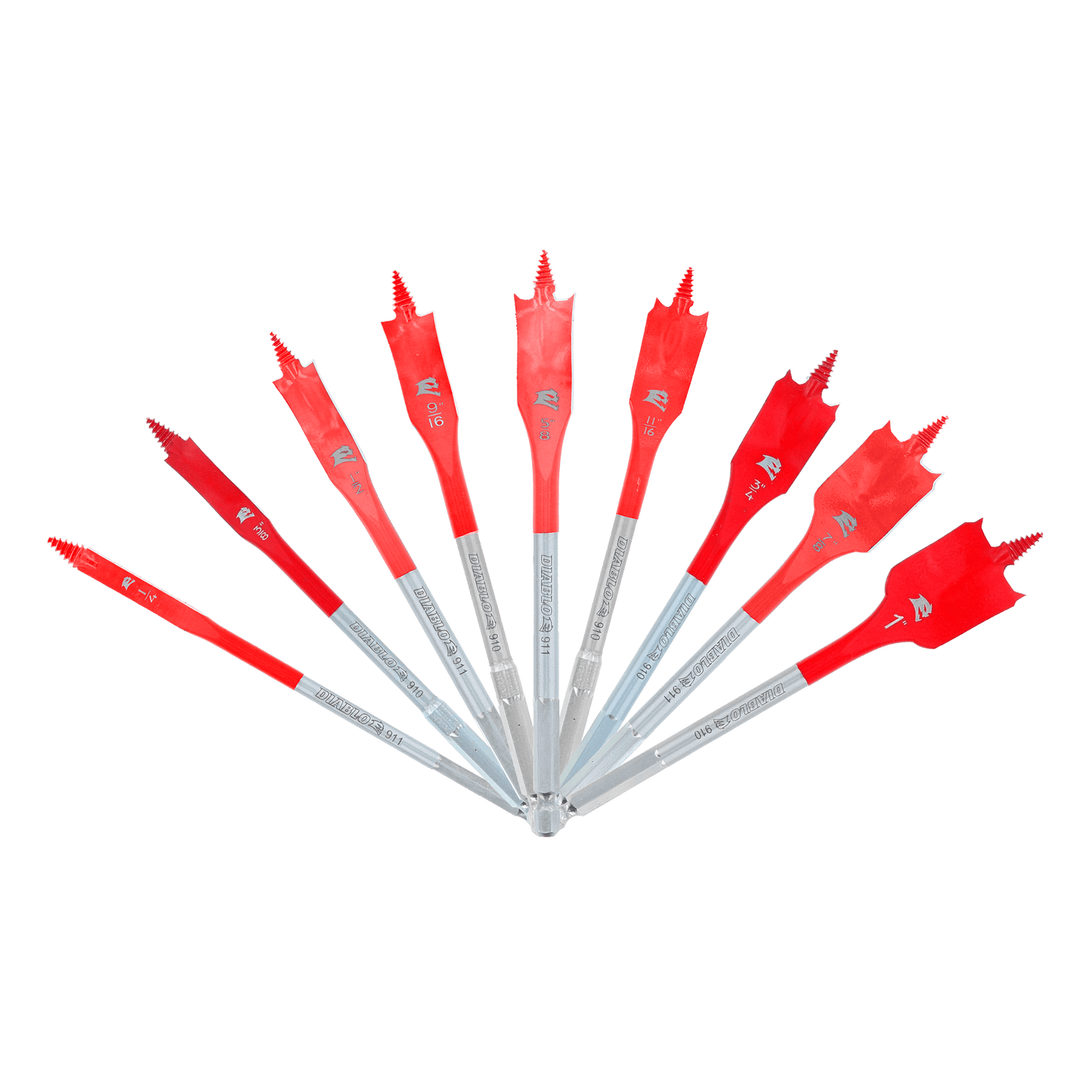 DSP2930-S9 - 9 pc Spade Bit Set (9-Piece)
