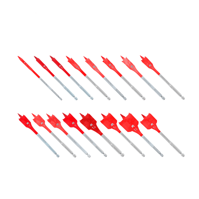 DSP2980-S16 - 16 pc Spade Bit Set (16-Piece)
